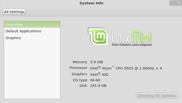 Linux Mint 12 на неттопе Foxconn Netbox nT535