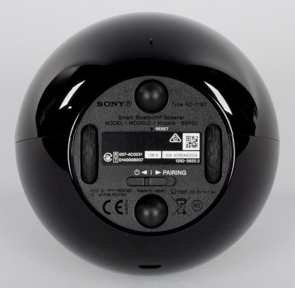Дизайн колонки Sony BSP60