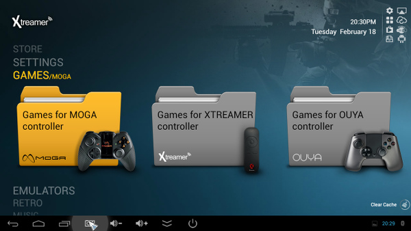 Интерфейс Xtreamer Multi-Console