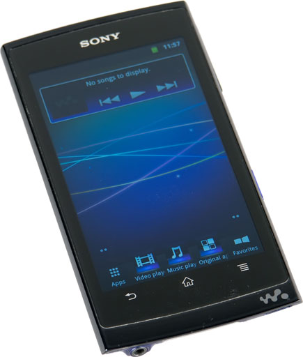 Обзор Обзор Sony Walkman Z. Взгляд на коммуникатор спереди