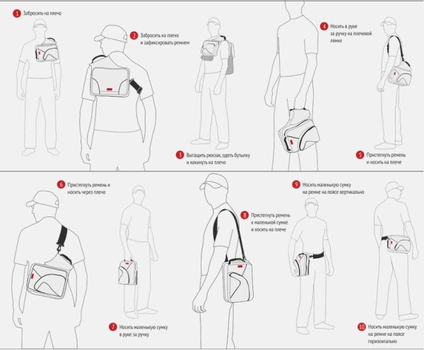 Использование сумки MixBag