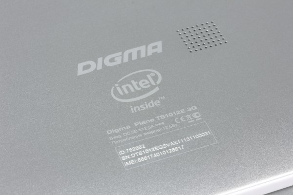 Дизайн планшета Digma Plane 10.1 3G