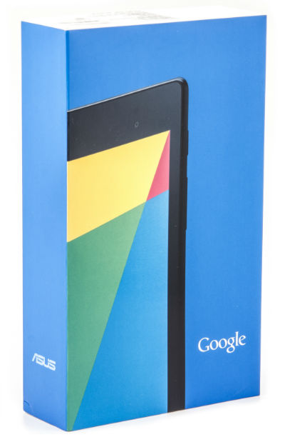 Коробка Google Nexus 7 второго поколения