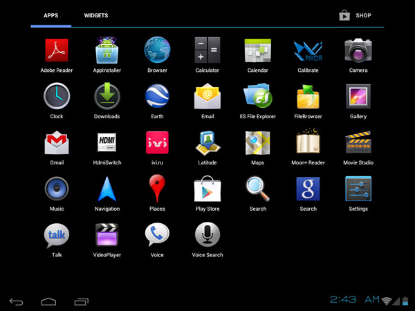 Скриншот планшета iconBIT NetTAB Parus