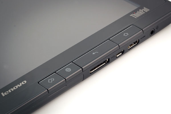 Кнопки на планшете Lenovo ThinkPad Tablet