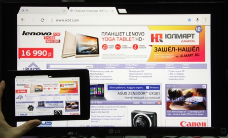 Обзор планшета Nvidia Tegra Note 7. Тестирование HDMI-подключения