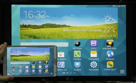 Обзор планшета Samsung Galaxy Tab S 8.4. MHL — вывод на монитор