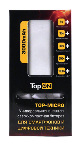 Внешняя батарея Top-Micro: упаковка