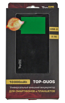 Внешний аккумулятор Top-Duos: упаковка