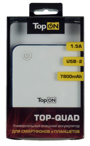 Универсальный внешний аккумулятор Top-Quad: упаковка