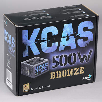 Упаковка блока питания Aerocool KCAS 500