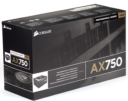 Упаковка блока питания Corsair AX750 (CMPSU-750AX)