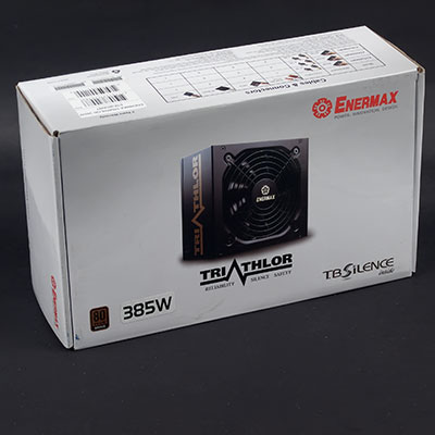 Упаковка блока питания Enermax Triathlor ETA385AWT