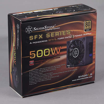 Упаковка блока питания Silverstone SST-SX500-LG