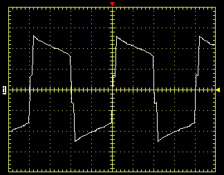 форма сигнала ИБП Krauler Gyper GPR-650 при работе на нагрузку 390 Вт
