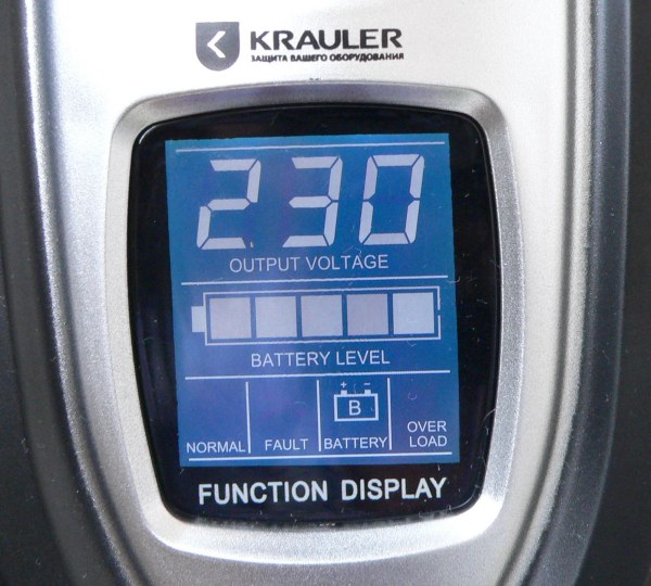 ИБП Krauler Gyper GPR-850, ЖК-дисплей