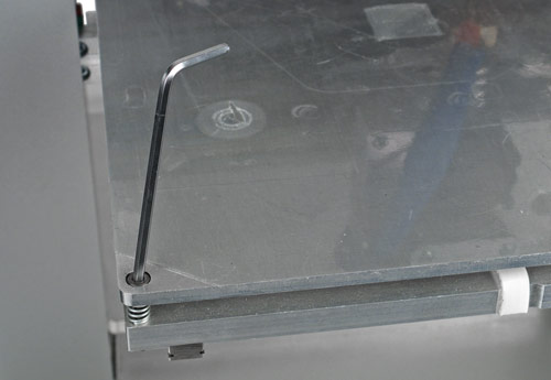 3D-принтер PrintBox3D One, юстировка рабочего стола