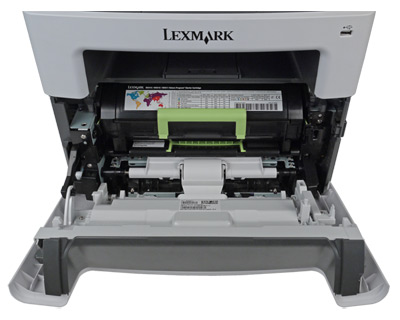 Lexmark MX410de, доступ к картриджам