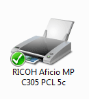 Цветное МФУ Ricoh Aficio MP C305SPF, подключение по USB
