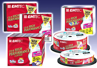 32х скоростные CD-R диски от EMTEC в новом дизайне