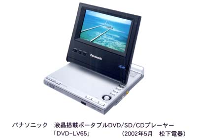 Портативный DVD плеер с вращающимся ЖК экраном от Panasonic