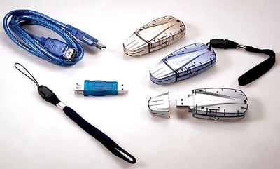 512 / 256 / 128 Мб USB флэш-брелки от Leadtek