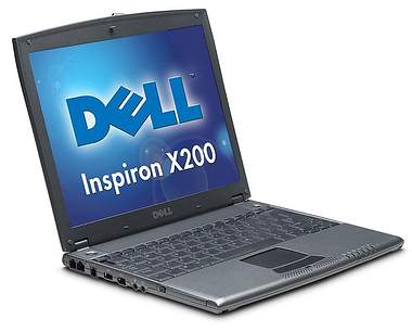 Ноутбук Inspiron X200 на 800 МГц ULV Mobile Pentium III-M от Dell