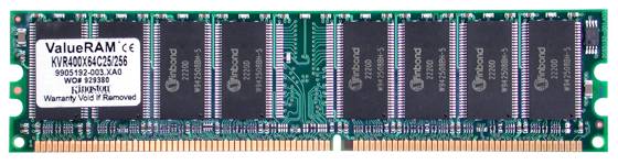 Kingston: новые модули ValueRAM DDR400