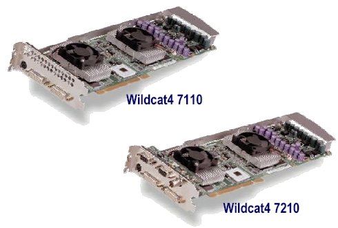 Две новых AGP 8x карты серии Wildcat4 и карта начального уровня Wildcat4 от 3Dlabs
