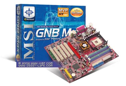 GNB Max: системная плата от MSI на чипсете Intel E7205 (Granite Bay)
