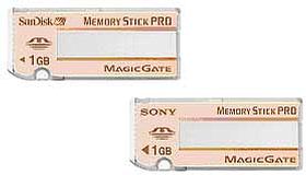 256 Мб Memory Stick и 256 Мб Memory Stick Pro: 