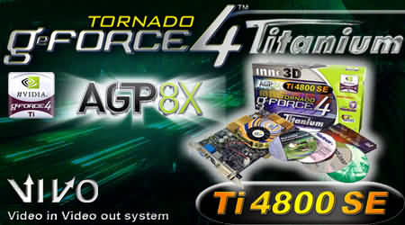Графическая карта Tornado GeForce4 Ti 4800SE AGP 8x от InnoVISION