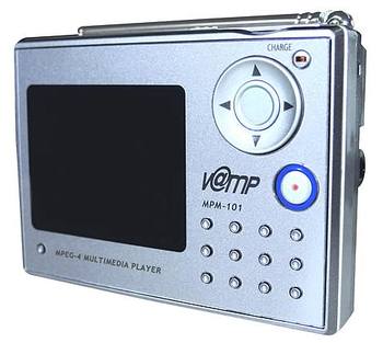V@amp MPM-101: портативный пишущий MP3/MPEG-4 плеер с ТВ тюнером