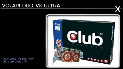 Club-3D: начались поставки видеокарт XGI Volari Duo V8 Ultra