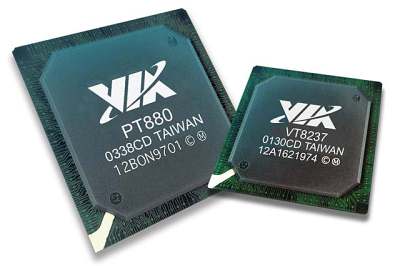 Двухканальный чипсет VIA PT880, официально