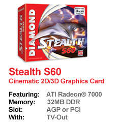 Видеокарты Stealth S90, S70, S80 и S60: заработал сайт Diamond Multimedia