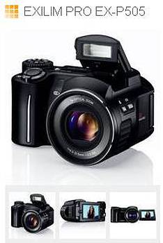 EXILIM PRO EX-P505: 5-мегапиксельная камера Casio с расширенной функциональностью видео