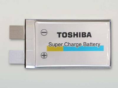 Быстрозаряжающийся аккумулятор Toshiba: 80% за одну минуту