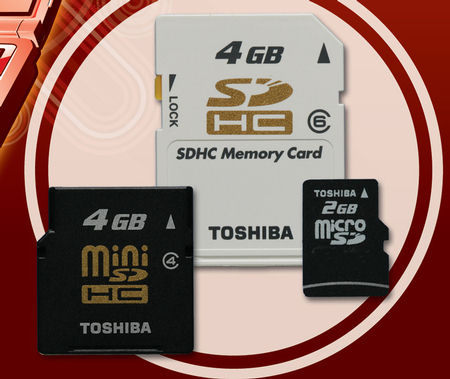 CES 2007: Toshiba готовит SDHC и miniSDHC-карты по 4 Гбайт