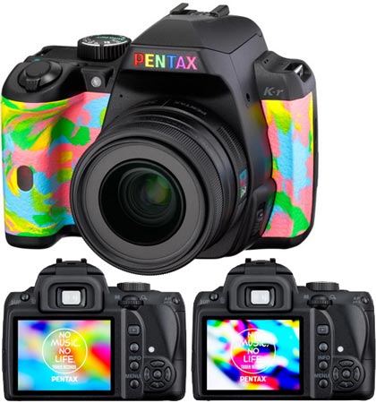 Pentax смело экспериментирует с цветовым оформлением камеры Pentax K-r