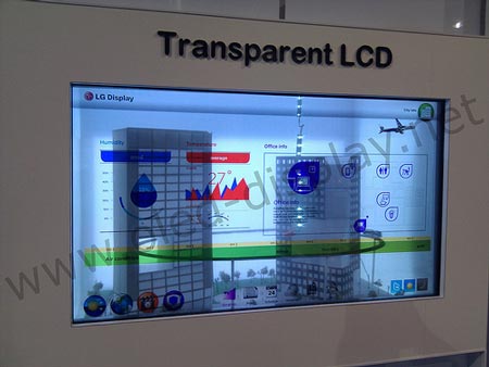 LG показала 47-дюймовый прозрачный дисплей типа IPS
