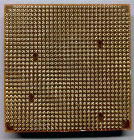 Прототип процессора AMD на архитектуре Bulldozer, вид сзади