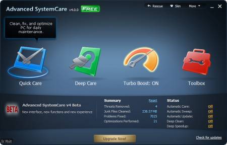 ������� ���� Advanced SystemCare