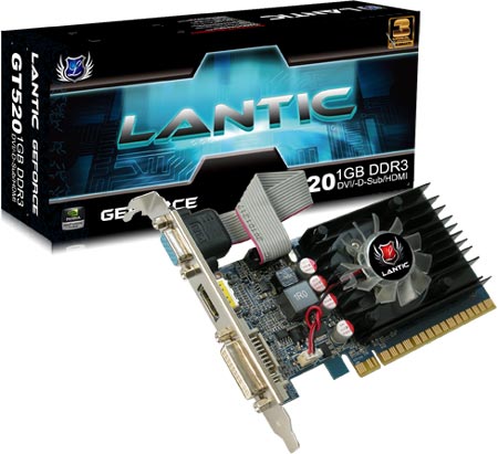 3D-карта Lantic GT520 1GB DDR3 Blade