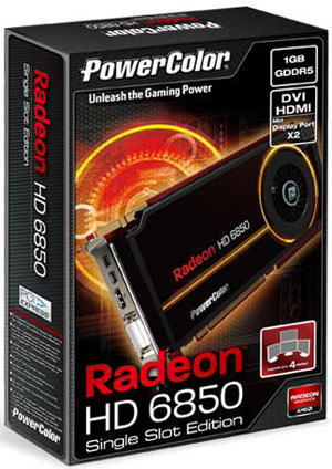 PowerColor HD6850 1GB GDDR5 Single Slot