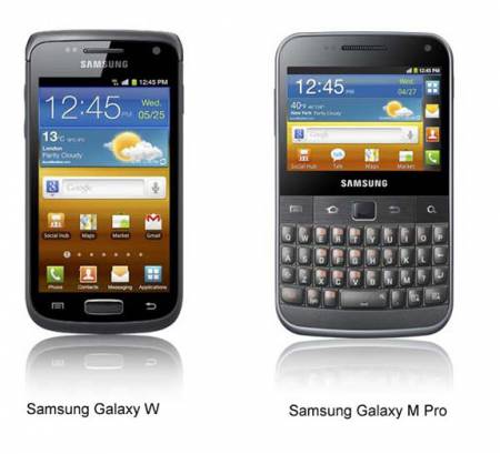 Смартфоны Samsung Galaxy W и Galaxy M Pro