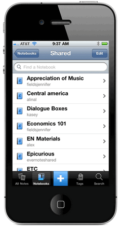 Evernote  iOS