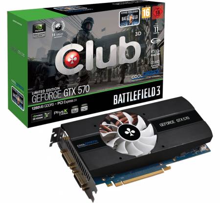 Видеокарта Club 3D GeForce GTX 570