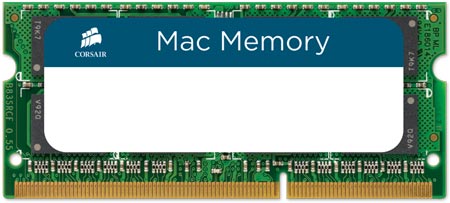 Corsair анонсирует наборы модулей памяти DDR3 объемом 8 и 16 ГБ для модернизации компьютеров Apple 