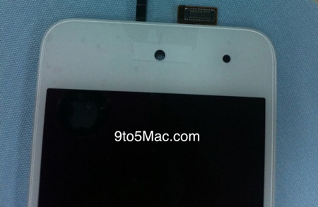 Снимки фронтальной панели iPod touch белого цвета